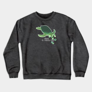 Sea Turtle with Shamrocks Crewneck Sweatshirt